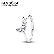 Pandora Silver Love sterling silver ring เครื่องประดับ แหวน แหวนเงิน สีเงิน แหวนสีเงิน แหวนแพนดอร่า 