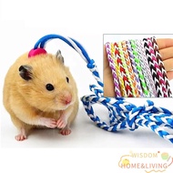 WISDOM Pet Hamster Leash, 1.4m Adjustable Pet Cage Leash,  Nylon Walking Leash Rat Mouse Hamster