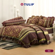 TULIP Cotton Mix พิมพ์ลาย 832 ชุดผ้าปูที่นอน ผ้าห่ม ผ้านวม พิมพ์ลายกราฟิกสวยงาม เนื้อผ้าหนาแน่น