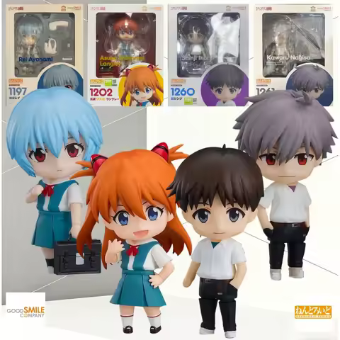 Good Smile Company Nendoroid #1197 Rei Ayanami #1202 Asuka Shikinami Langley #1260 Shinji Ikari #126