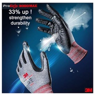 *5 pair or 10 pair* 3M ProGrip 3000 MAX Nitrile Coated Work Gloves S M L XL Premium Work Gloves