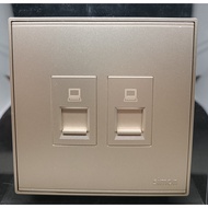 SIMON E6 CHAMPAGNE OUTLET DATA DATA OUTLET/ (TWIN DATA CAT 6)