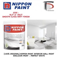 [100% ORIGINAL] NIPPON PAINT INTERIOR WALL PAINT EMULSION PAINT - PERFECT WHITE
