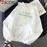 Korean Style Kpop TXT Casual White Hoodie  Sweater   Hoodies & Sweatshirts  Cool  Size M-3XL