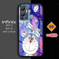 GRAND88 - HARDCASE 2D GLOSSY DORAEMON CASING hp infinix hot 12 HOT 12i HOT 12 PLAY SMART 6 SMART 5 H