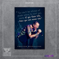 Poster kayu band linkinpark vintage music dinding kamar cowok LP dekorasi poster chester