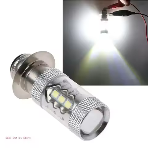 High brightness motorcycle headlight bulb P15D H6 80W 6500K 16LED bulb fog light far and near bulb s