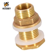 KOZEEY Brass Water Tank Connection  Fixed Connection DN15 DN20 DN25 Flushing connector kit