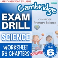 47C New Cambridge Primary Science 6 Exam Drill Worksheet by Chapter + Answer Year 6 Science Workshee