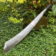 Gagang FULLTANG Tanpa Las Golok Babat Semak Potong Tebu Bahan Baja Putih Kuat - Golok Kebun Tebas Pa