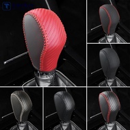 TIMEKEY Car Leather Gear Shift Knob Cover Automatic Anti-slip Protector Wear Protection Comfort DIY 