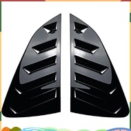 Car Bright Black Rear Window Louver Shutter Cover Trim Part for   Mk6  2018-2023