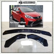 Front Bumper Lip Skirt Body Kit Spoiler MYVI