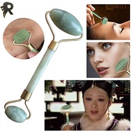 RL 【HW】Natural Jape Guasha Facial Beauty Massage Tool Jade Roller Face Thin Massager