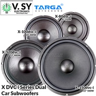 2023 TARGA X DVC i Series Dual 4-8 Ohms 250W-500W 8-15 Inches Car Home Pro Audio Subwoofer Speaker Sound System X-80dvc-i X-100dvc-i X-120dvc-i X-150dvc-i X80i X100i X120i X150i 8 10 12 15 inch sub woofer