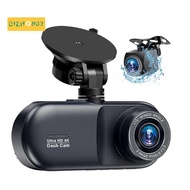 4K Car DVR Dash Cam 4K Car DVR  Camera 3 Channel Front Rear and Inside Night Vision 24H Parking Moni