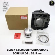 BLOCK SEHER BORING BORE UP 53.5mm BLOCK CYLINDER SET PISTON KIT ASTREA GRAND SUPRA PRIMA WIN 97cc GN