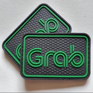 Emblem Rubber Pacth Logo GRAB Untuk Tempelan Topi