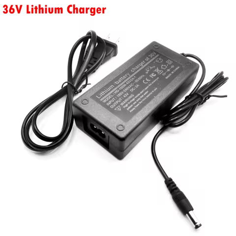 DC42V 2A Smart Charger DC 5.5X2.1mm For 10S Lithium Battery Group 36V 8AH 10AH 12AH 14AH With EU US 