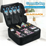 PACKONE Travel Makeup Bag Portable Beg Kosmetik Multifunctional Organizer for Cosmetic & Hair Tools