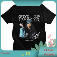 S-5XL Ready stock Rapper SZA CTRL X SOS Album Print T-shirt Vintage Punk Unise