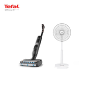 Tefal เครื่องดูดฝุ่นถูพื้นไร้สาย ดูดน้ำได้ X-CLEAN 4 รุ่น GF5035F0 และพัดลมตั้งพื้น รุ่น TURBO EXTR