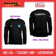 LLDIKTI Region 4 T-Shirt Free Your Name DB Long Sleeve Distro T-Shirt