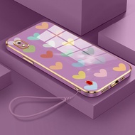 Casing HP For Samsung Galaxy A10 A10s M01s Case Casing Heart macaron color pattern Casing Casing HP 