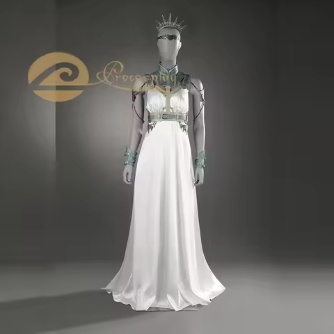 Game FF VII Rebirth Aerith Yuffie Tifa Gold Saucer Stage Dress Cosplay Costume with Hair Crown Women