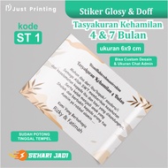 4 Month & 7 Month Pregnancy Thanksgiving Stickers