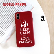 casing karakter quotes panda samsung j2 prime g530 prime a10 a20 a30 - tipe hp chat 3