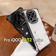 Colour Clear Casing For Vivo iQOO 13 12 Pro iQOO12Pro iQOO13 5G Electroplate Transparent TPU Phone C