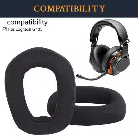 Replacement Ear pads ear cushion cover for Logitech G435 G 435 Lightspeed Wireless Gaming Headset