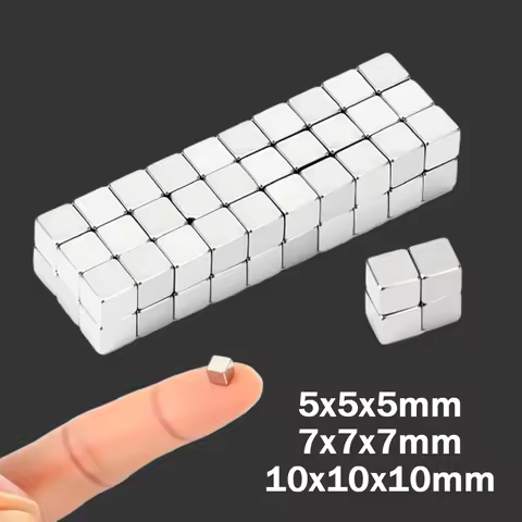 5x5x5/7x7x7/10x10x10mm Small Square Magnet Refrigerator Magnet, Can Be Used for Whiteboards, Handicr