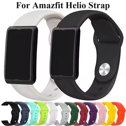 22mm Silicone Strap For Amazfit Helio Strap Sport Wristband For Amazfit Helio/Bip 6 5/Cheetah Pro-Ro
