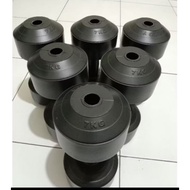 DAMBEL COVER WITHOUT FILLING EMPTY PVC PLASTIC BARBEL SIZE 7KG FREE COVER