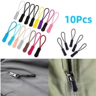 10 Pcs Zipper Pull Puller End Fit Rope Tag Replacement Clip Broken Buckle Fixer Zip Cord Tab Travel 