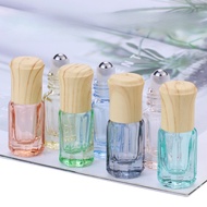 3ml 6ml Octagonal Roller Ball bottle Colored Essential Oil Bottle Transparent Perfume Refill Bottle