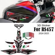 For Aprilia RS457 RS 457 3D Resin Motorcycle Fuel Tank Pad Decal Gas Tank Protector Sticker 2024 202
