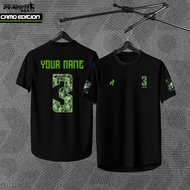 CAMO HITAM Jersey Ada Custom Nama Baju Bola Sepak Jersi Tulis Name Sendiri Murah Free Nameset