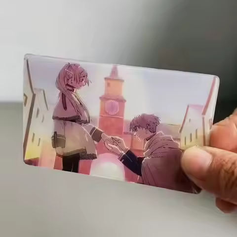 Kawaii Frieren: Beyond Journey's End 3D Lenticular Card Pendant Transparent Photo Card Anime Collect