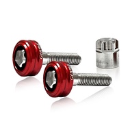 น็อตกันขโมยโช๊ค 2ตัว M8x1.25 ยาว35mm XMAX / NMAX / AEROX / ADV150-160 / PCX150-160 น็อตสแตนเลส+ชิ้นง