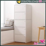 White Storage Cabinet Wooden Side Cabinet With Door Bedroom &amp; Living Room Narrow Corner Cabinet Tier Cabinet Lockers Wall Cupboard Small Cabinet
