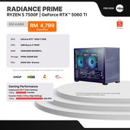 IDEALTECH RADIANCE PRIME AMD GAMING PC ( RYZEN 5 / RTX5060TI 8GB / 16GB RAM / 500GB NVME SSD )