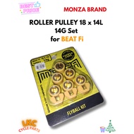 ROLLER PULLEY 18 x 14L 14G Set for BEAT Fi | MONZA