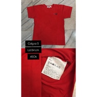 MERAH Cdg play comme des garcons tee t-shirt red cny christmas authentic original sz S