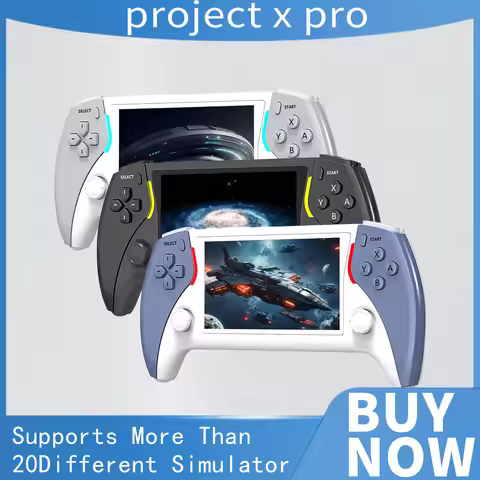 The New Project X PRO 4.7-inch HD IPS screen handheld game console supports PSP Ps1 arcade HD output