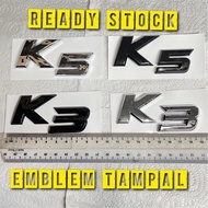 emblem kia k3 k5 chrome hitam emblem kia k5 kia k3 emblem tampal
