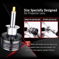 360 Sinolyn Degree LED Bulb H7 H1 D2H D2S H11 9005 9006 Socket For Projector Lens Headlight Lamps 7