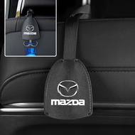 1pcs Car Seatback Hanger Hook Hidden Leather Car Logo Cover Plastic Bag Holder Hook Car Interior Accessories for Mazda 2 3 5 6 2017 CX-4 CX-5 CX-7 CX-9 CX-3 CX-5